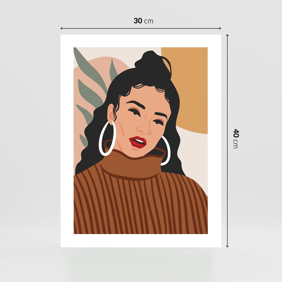 Plakat bez ramy 30x40 - Kobiece Wibracje - nowoczesny plakat, styl retro