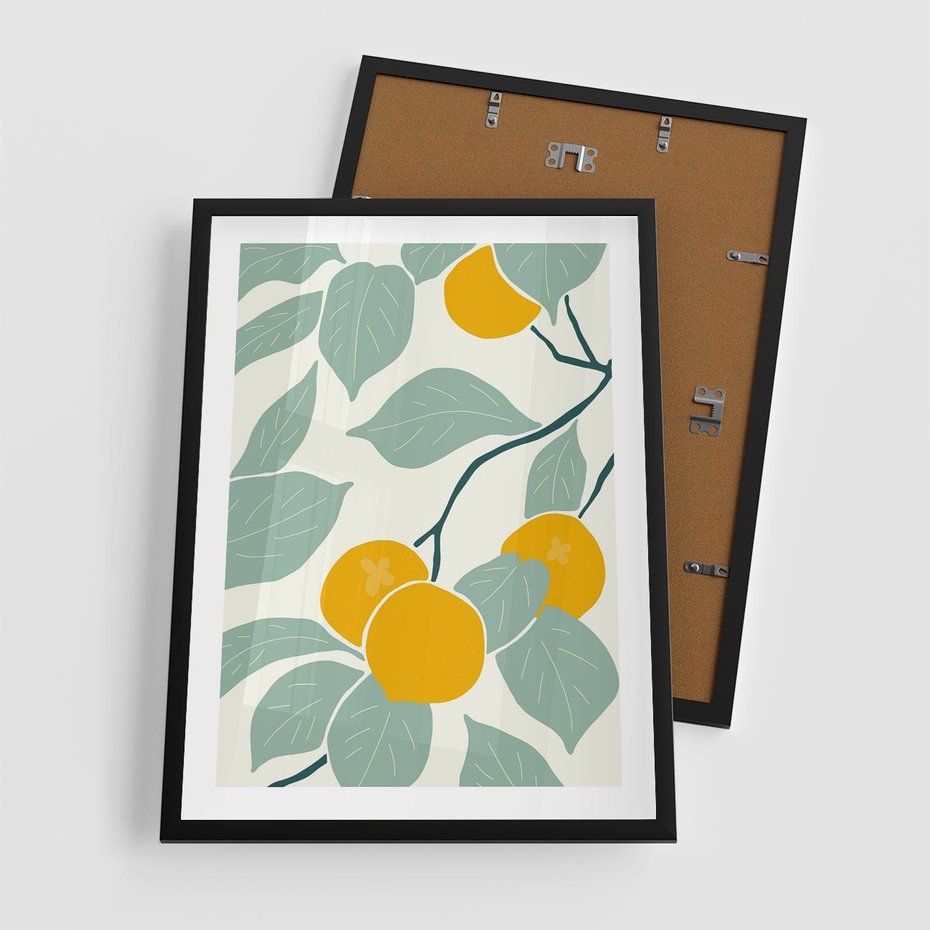 Plakat w ramie 50x70 - Wewnętrzna Melodia - plakat, nowoczesna sztuka - rama czarna