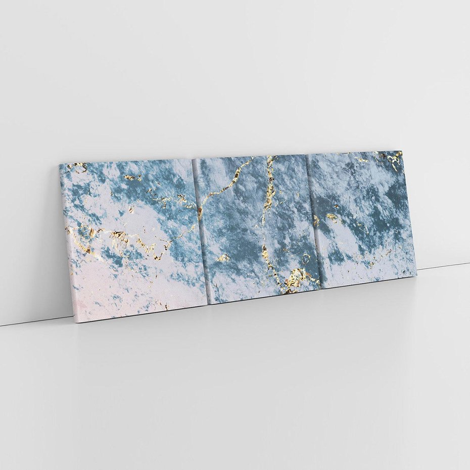 Obraz na płótnie 120x40 - Elegancja i Wyrafinowanie - marmur, złoto