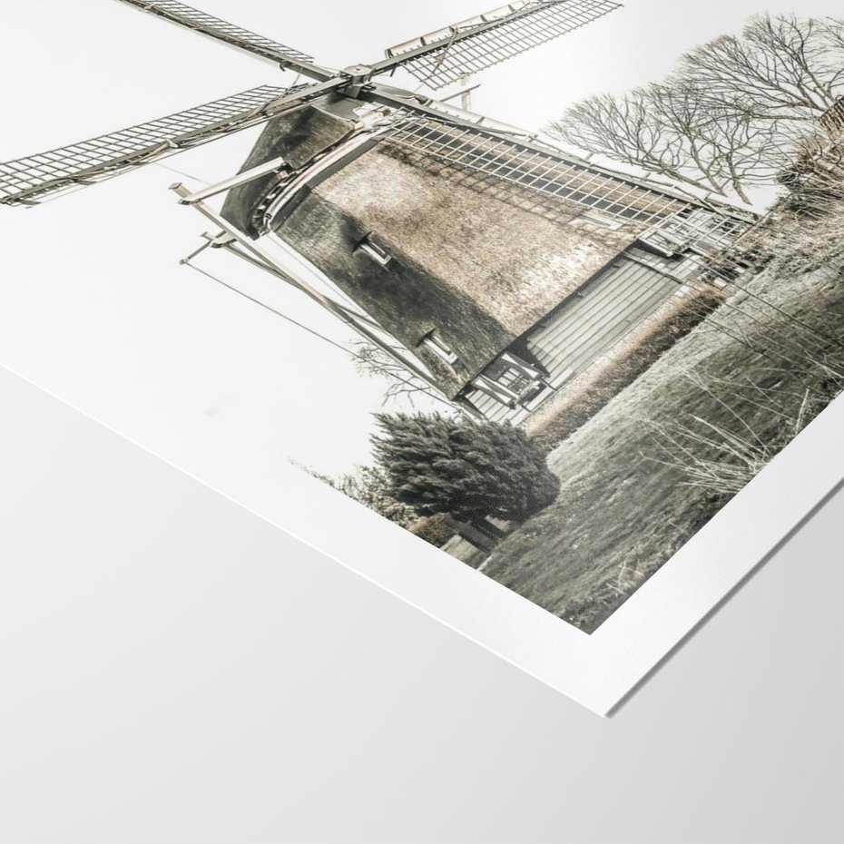 Plakat bez ramy 30x40 - Wiejska Idylla z Młynem - wiatrak, młyn