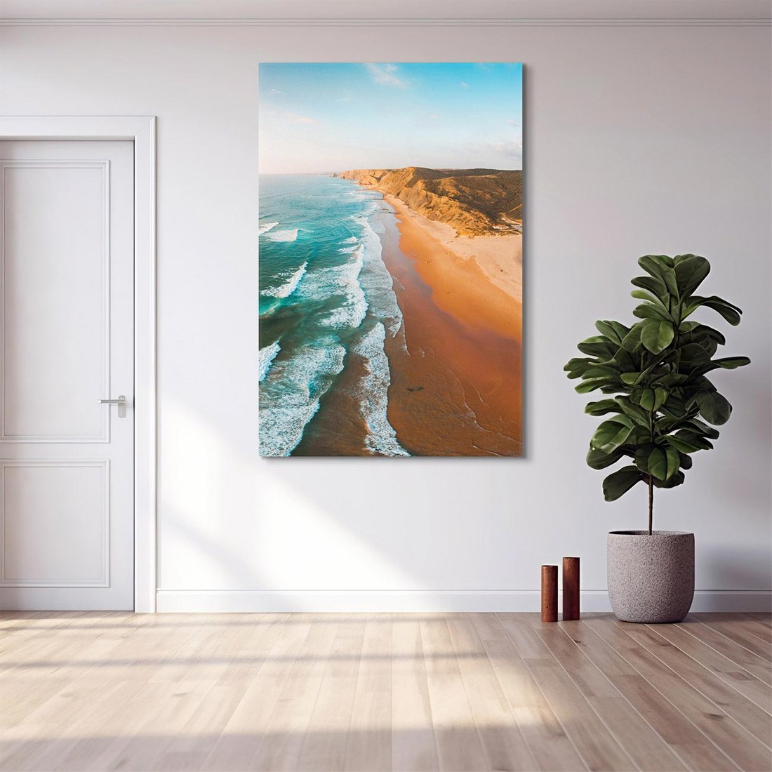 Obraz na płótnie 80x120 - Z Lotu Ptaka - fotografia, plaża