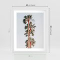 Plakat w ramie 40x50 - Kształty Palm - palmy, zdjęcie - rama biała