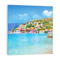 Obraz na płótnie 80x80 - Urok greckich wysp nad morzem - Grecja, morze