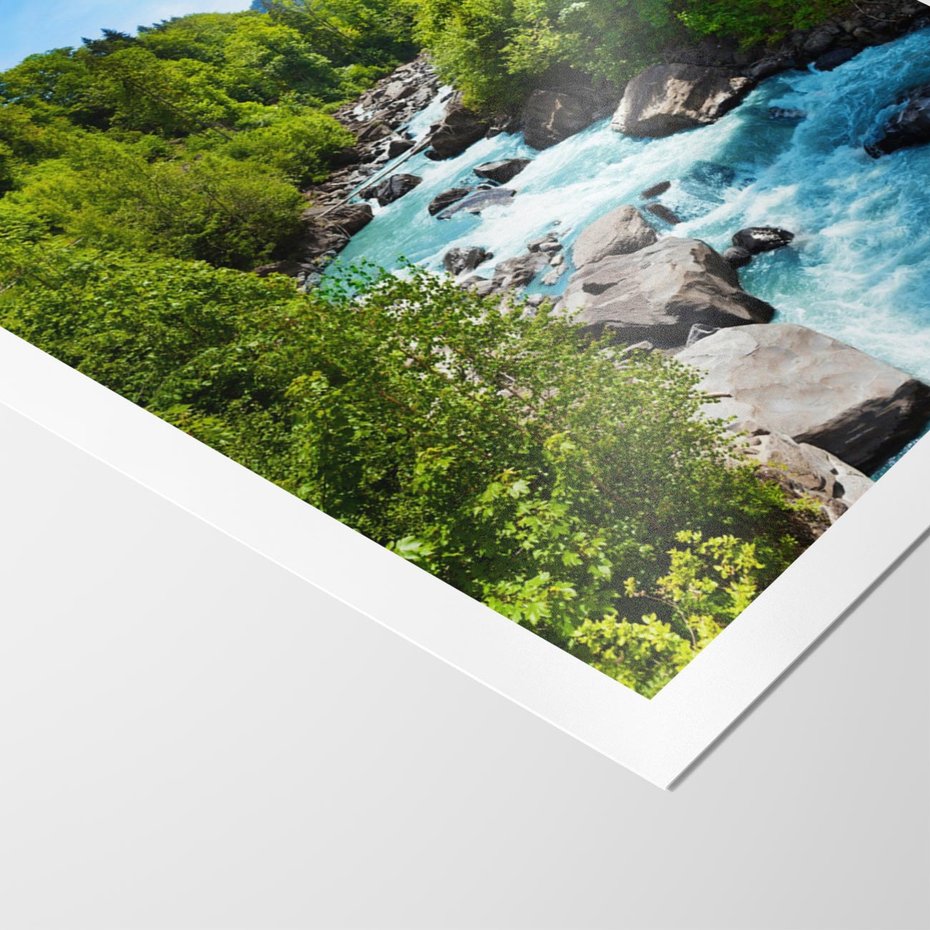 Plakat bez ramy 21x30 - Górski strumyk - strumyk, góry