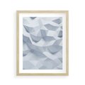 Plakat w ramie 40x50 - Trójwymiarowa geometria - geometria, 3d - rama drewno