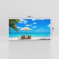 Obraz na płótnie 120x60 - Urok palmowego raju - plaża, palma