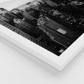 Zestaw obrazy w ramie 50x70 galeria - Czarno, białe, miasto, Nowy, Jork - rama biała