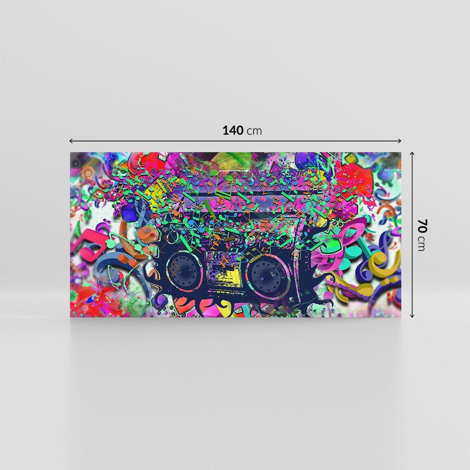 Obraz na płótnie 140x70 - Harmonia Muzyki - grafika, muzyka