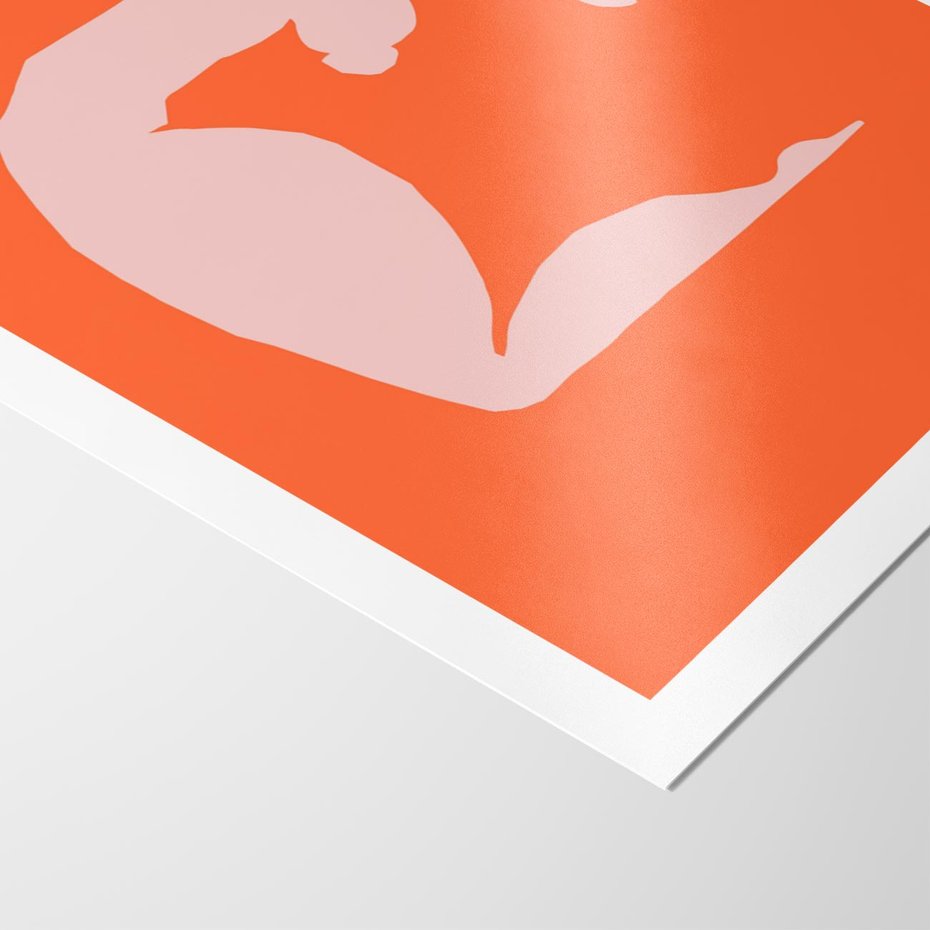 Plakat bez ramy 50x70 - Antyczna Godzina - abstrakcja, kobieca sylwetka