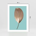 Plakat bez ramy 30x40 - Delikatna Harmonia - złote, liście