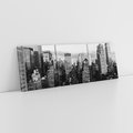 Obraz na płótnie 90x30 - Wibracje Miejskiego Życia - miasto, wieżowce