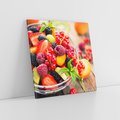 Obraz na płótnie 70x70 - Smakowite Porywy - owoce, jedzenie