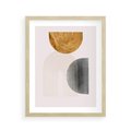 Plakat w ramie 40x50 - Nowoczesna Sztuka Geometrii - nowoczesna sztuka, modern - rama drewno
