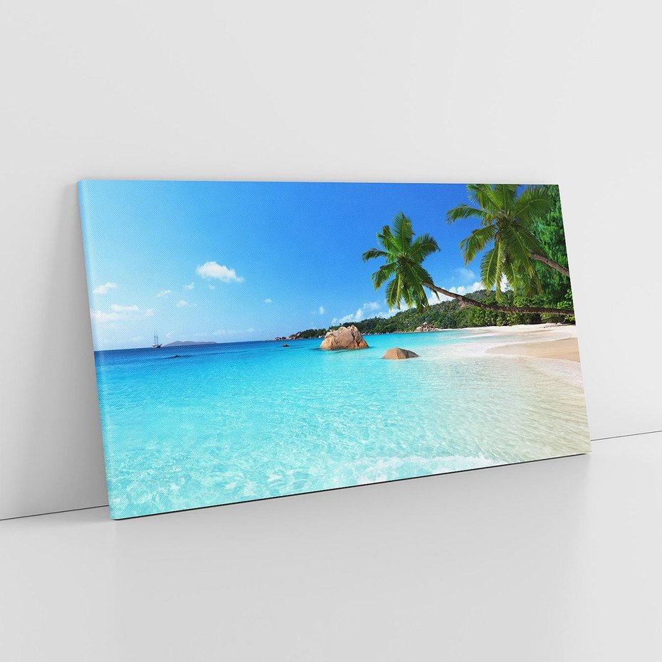 Obraz na płótnie 120x60 - Idylliczne Seszele - przyjemność dla oczu - Seszele, plaża