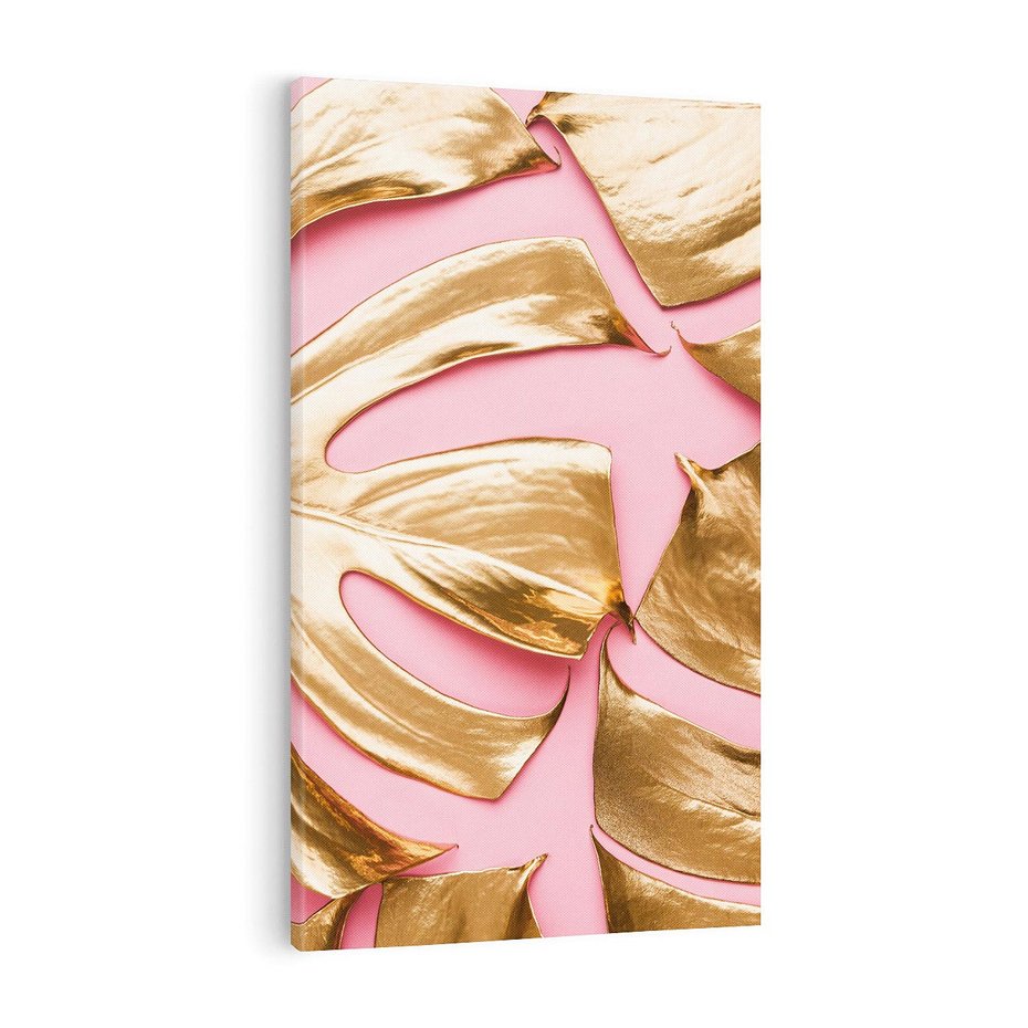 Obraz na płótnie 70x100 - Przyjemność w Naturze - złote, liście