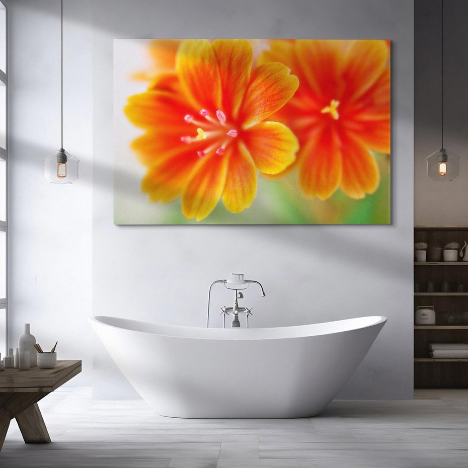 Obraz na płótnie 120x80 - Urok kwiatów - kwiat, kwiaty