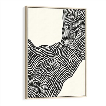 Obraz w ramie 70x100 - Podróżne Impresje - boho plakat, rycina - rama drewno