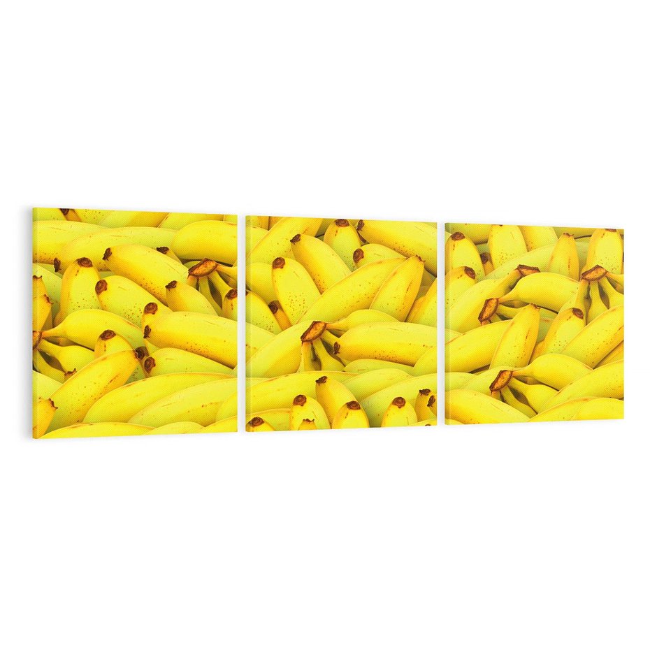 Obraz na płótnie 120x40 - Banany Owocowy Uśmiech - banany, owoce