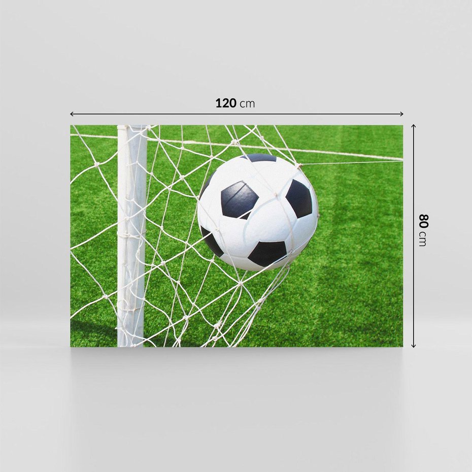 Obraz na płótnie 120x80 - Namiętność Piłki i Gola - piłka nożna, gol