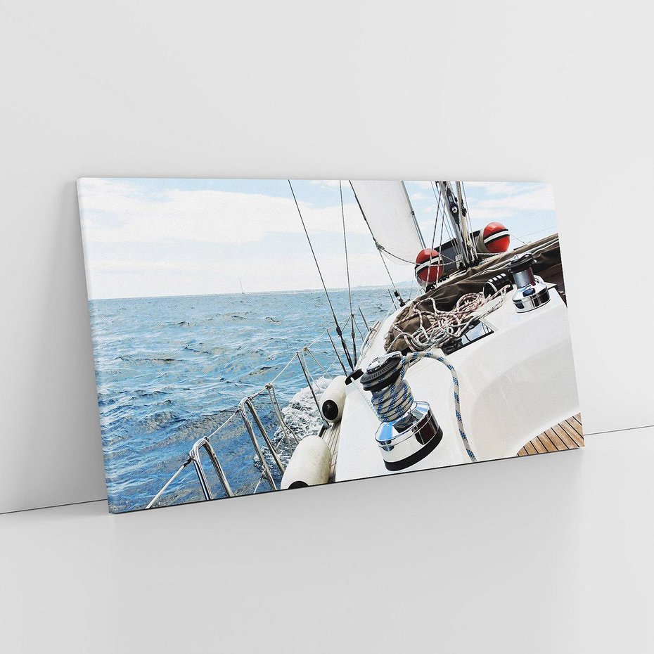 Obraz na płótnie 140x70 - Moc żaglowca na pełnym morzu - żaglowiec, jacht