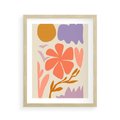 Plakat w ramie 40x50 - Nowoczesne Światło - abstrakcyjny obraz, pastelowe kolory - rama drewno