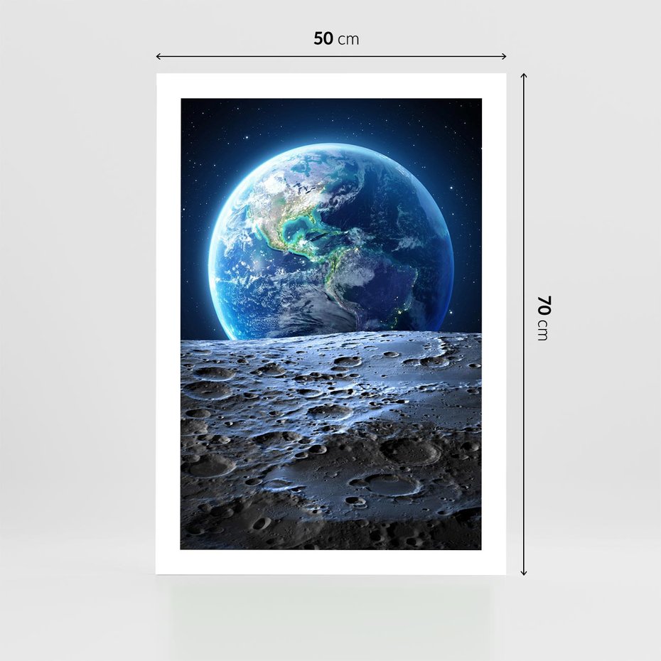 Plakat bez ramy 50x70 - Mistrzowskie spojrzenie na Ziemię - ziemia, kosmos