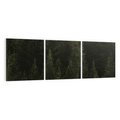 Obraz na płótnie 120x40 - Ciemny las iglasty - las, iglasty