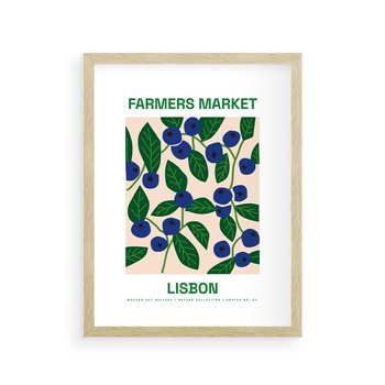 Plakat w ramie 40x50 - Rozkwitający Taniec - rośliny, wazon - rama drewno