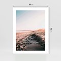 Plakat bez ramy 30x40 - Błogie Chwile na Plaży - plaża, zachód słońca wakacje