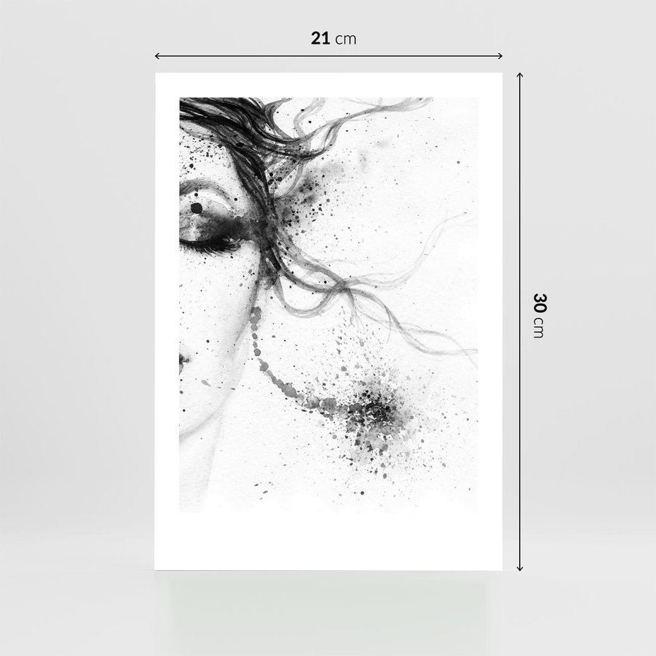 Plakat bez ramy 21x30 - Eksplozja Kolorów - akwarela, abstrakcja