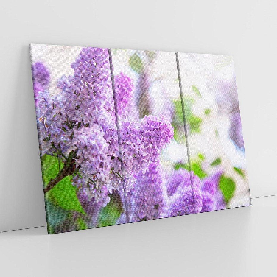 Obraz na płótnie 120x80 - Delikatny liliowy dotyk - lilie, fiolet