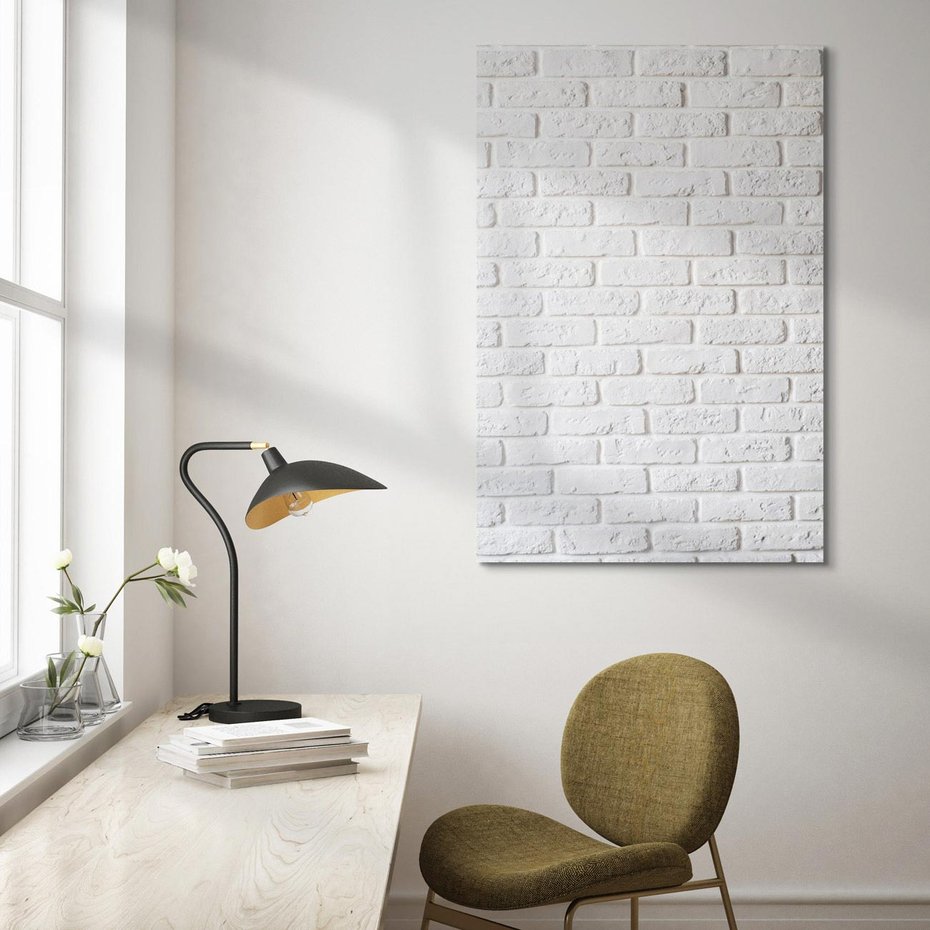 Obraz na płótnie 80x120 - Wymiarowa Struktura - ściana, cegła