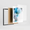 Plakat w ramie 40x50 - Marmur złotą akwarelą - marmur, akwarela - rama czarna