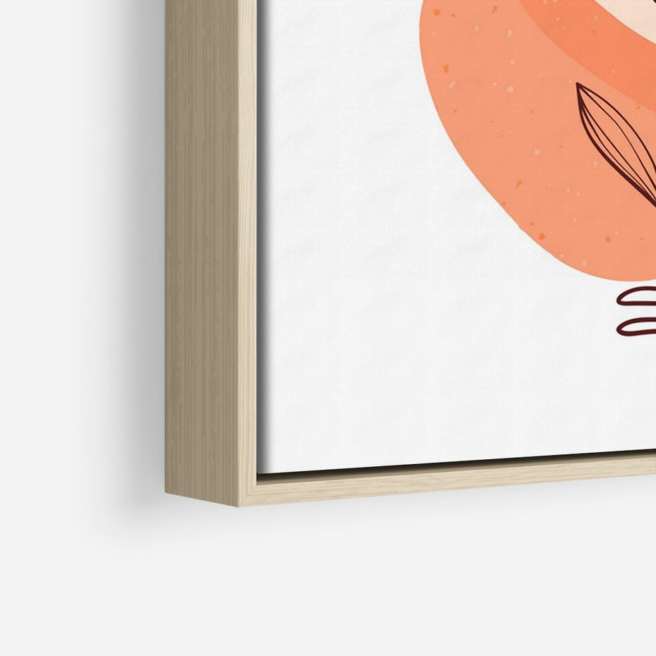 Obraz w ramie 80x120 - Migocące Odbicia Kwiatów - abstrakcyjna sztuka, plamy - rama drewno