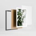 Plakat w ramie 30x40 - Zielone eukaliptusy - eukaliptus, liście - rama czarna