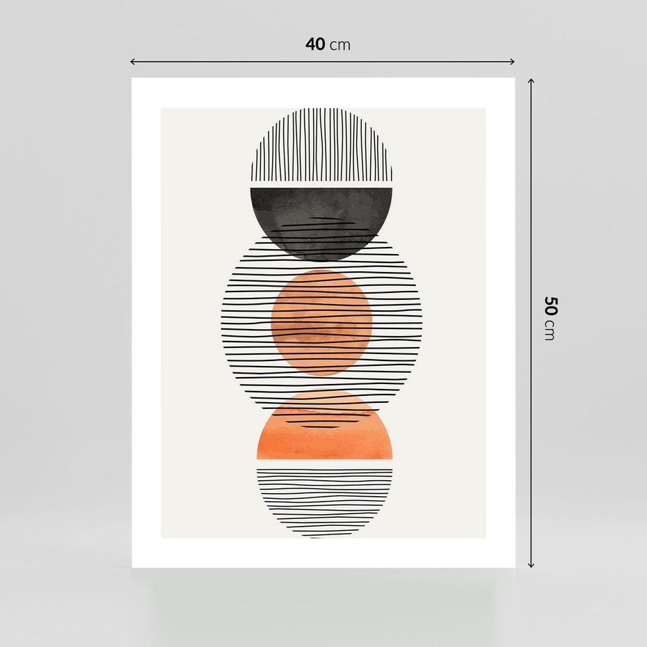 Plakat bez ramy 40x50 - Geometryczna Abstrakcja - abstrakcja, nowoczesny obraz