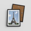 Plakat w ramie 30x40 - Paryż z wieżą Eiffla - Eiffla, Paryż - rama czarna