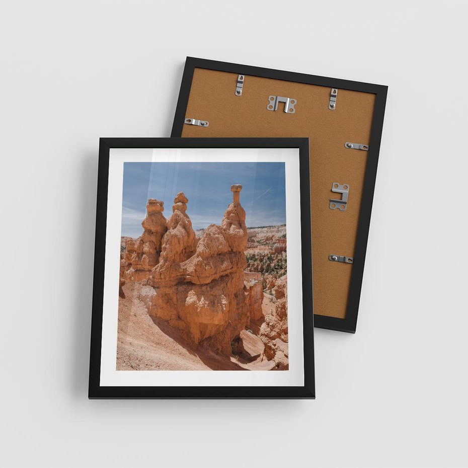 Plakat w ramie 40x50 - Spektakularne Formacje Naturalne - kanion, pustynia - rama czarna