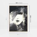 Obraz w ramie 80x120 - Abstrakcyjna wizja kobiety - abstrakcja, kobieta - rama drewno