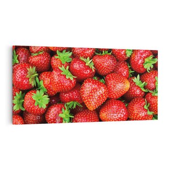 Obraz na płótnie 120x60 - Słodkie kuszenie - truskawki, owoce