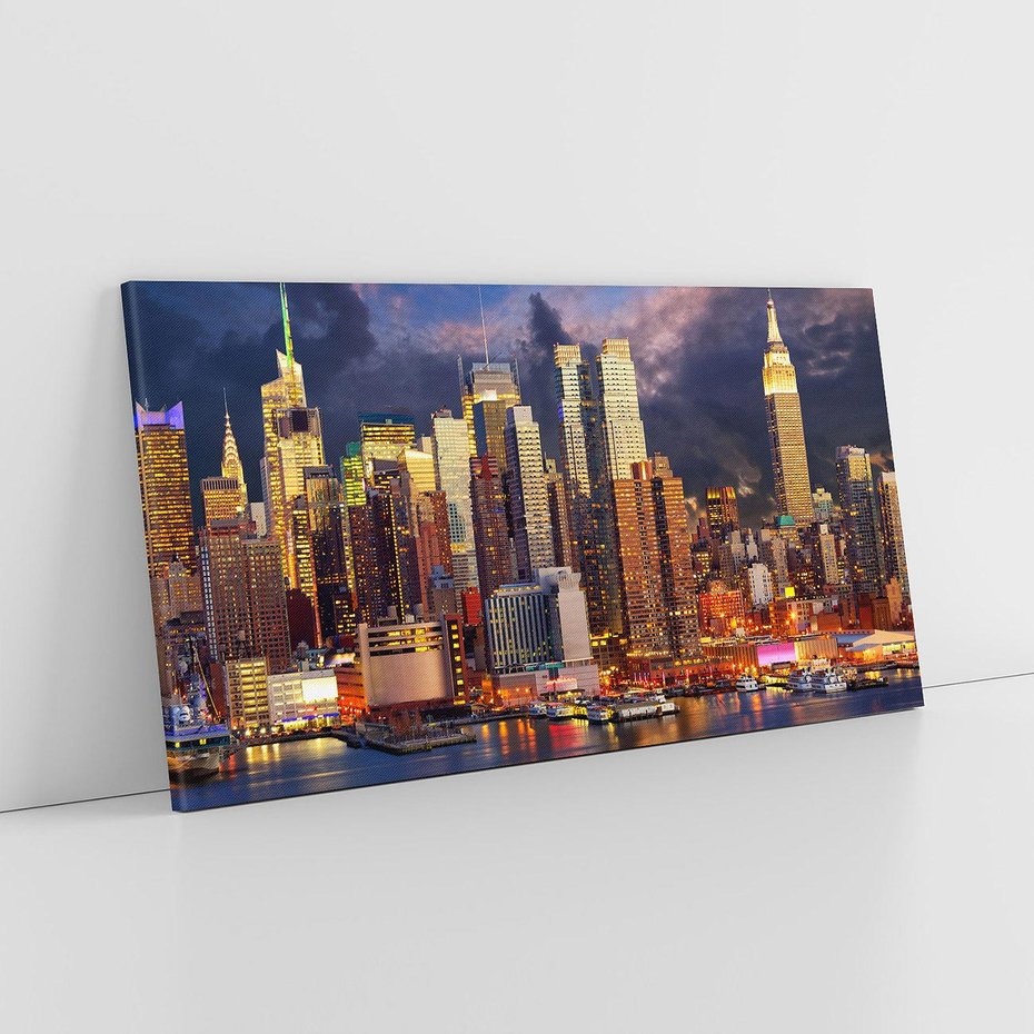 Obraz na płótnie 140x70 - Miasto Nocy - Nowy Jork, miasto