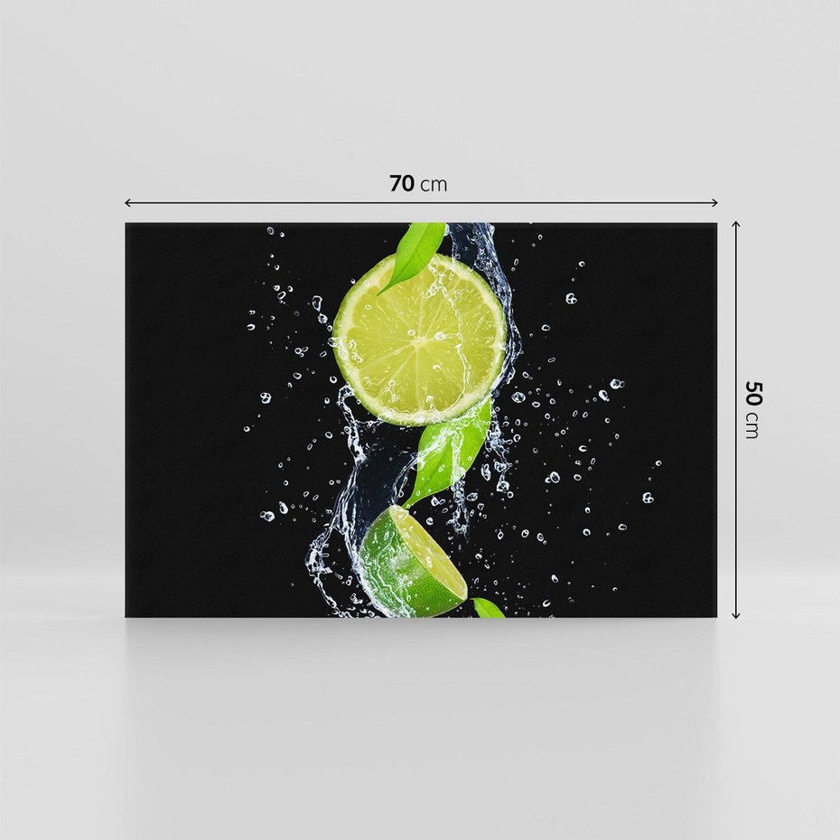 Obraz na płótnie 70x50 - Świeżość Cytrusów - limonki, cytryny