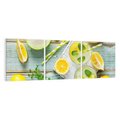 Obraz na płótnie 150x50 - Cytrynowe Orzeźwienie - cytryny, lemoniada