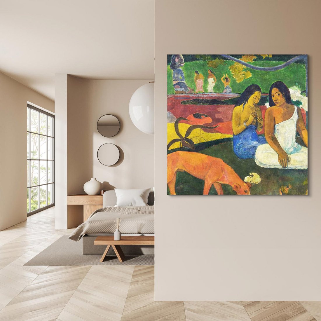 Obraz na płótnie 50x50 - Arearea 1892, Paul Gauguin - Reprodukcja - reprodukcja, obraz na płótnie