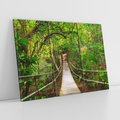 Obraz na płótnie 120x80 - Tajemniczy most w tajskim lesie - Tajlandia, most
