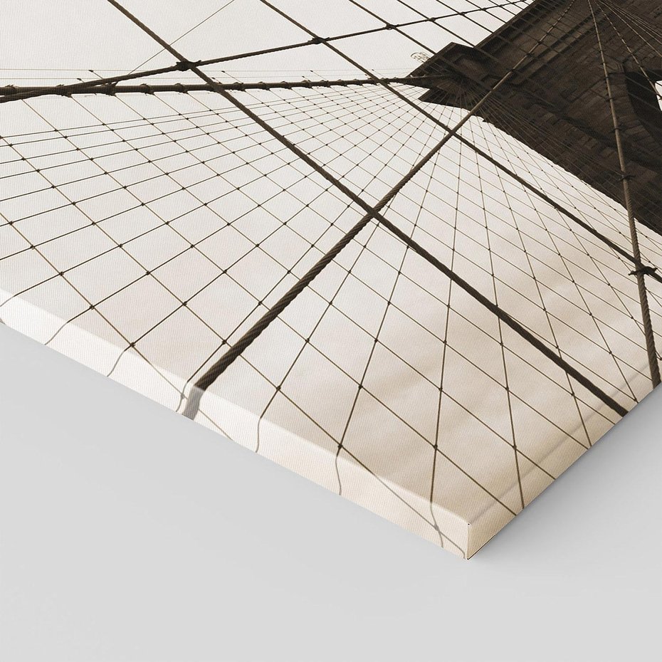 Obraz na płótnie 70x50 - Most z linami pod niebem - USA - most, liny