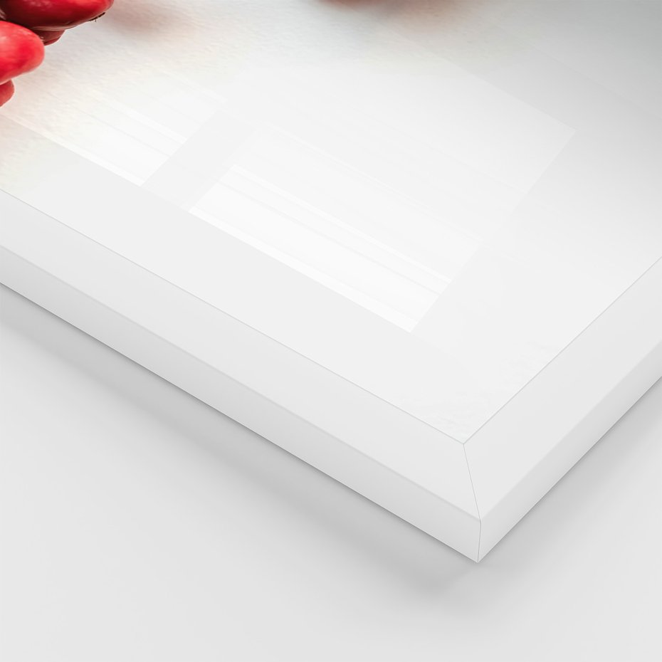 Zestaw obrazy w ramie 30x40 galeria - Kawa, jesień, first, coffee, typografia - rama biała