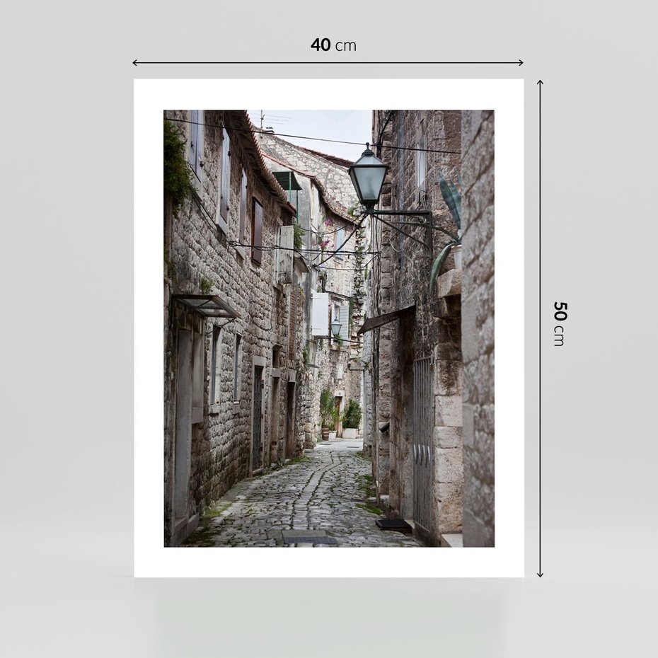 Plakat bez ramy 40x50 - Malownicza uliczka we Włoszech - uliczka, Włoch