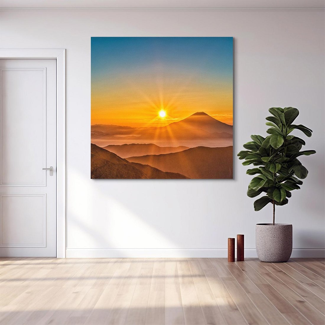 Obraz na płótnie 70x70 - Malownicze góry piękno krajobrazu - góry, krajobraz