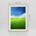 Plakat w ramie 50x70 - Łąka pod Niebem - łąka, niebo - rama drewno
